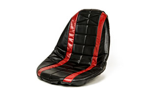 SEAT COVER PADDED RED